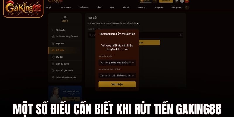 Rút Tiền GAKING88